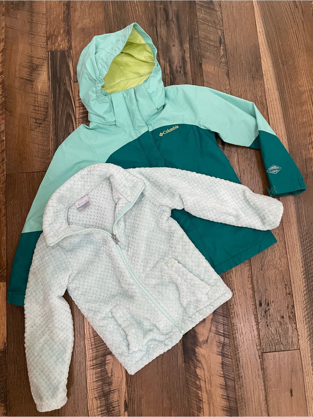 Columbia 2pc winter Omni Heat coat girl 7-8